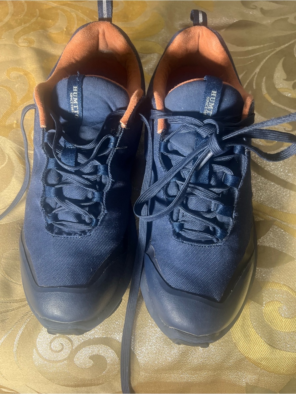 HUMTTO Men’s All-Terrain Waterproof Hiking Shoes Navy Blue Size 7.5